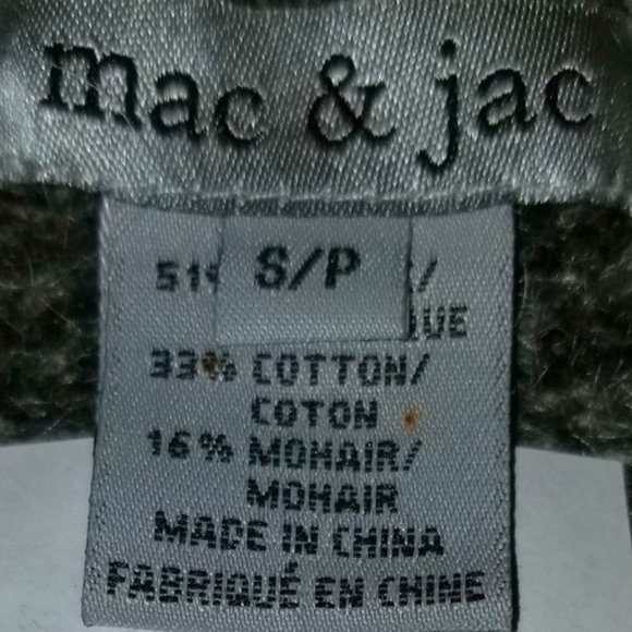160 NWOT mac & jac S fem gray mohair blend cardiga - Picture 10 of 10
